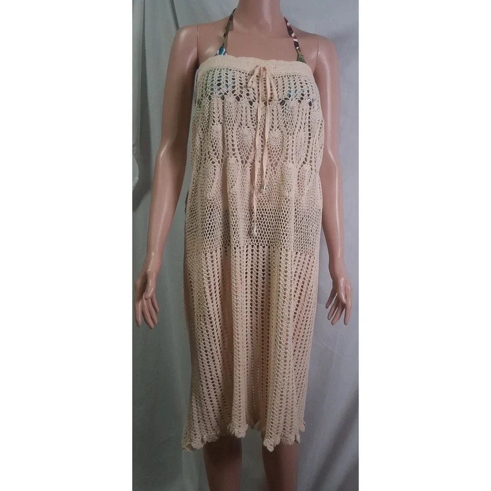 DOTTI Swim Cover Up, Ivory, Size XL, 38